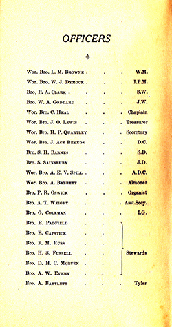 Browne Officers
